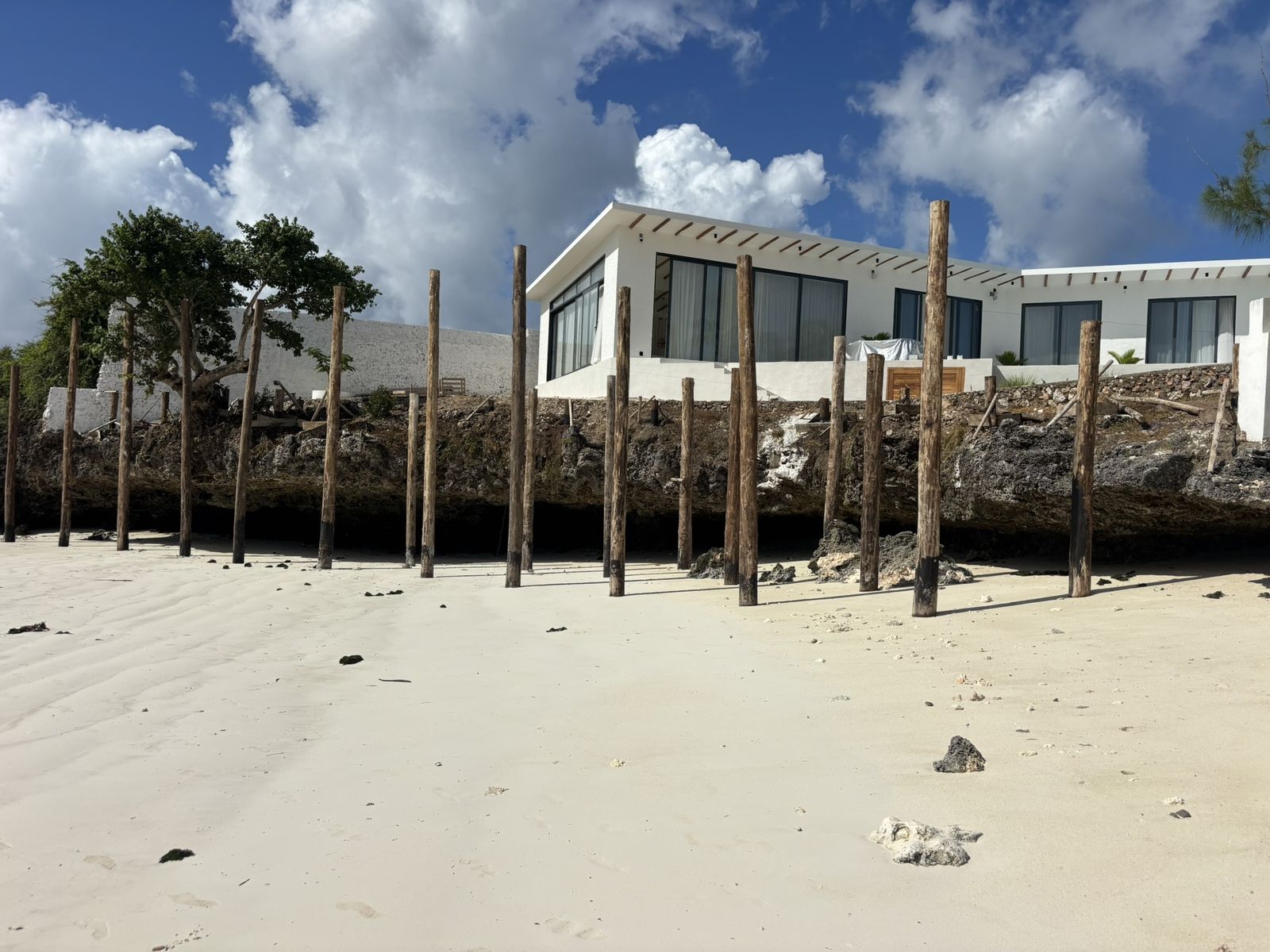 Zuri Cliff seen from the beach, June 2026